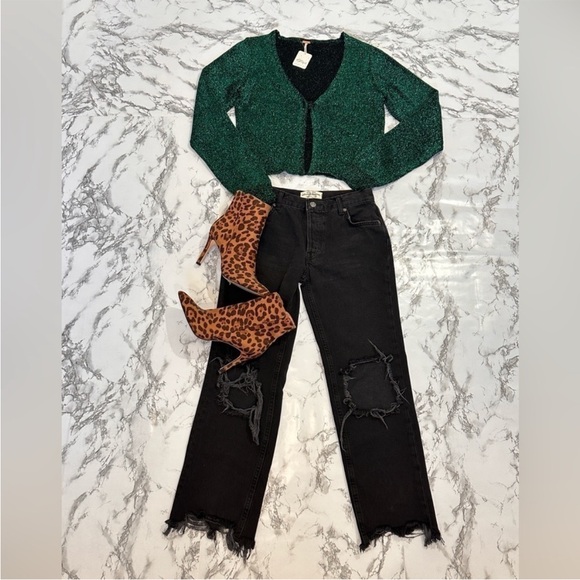 Free People Emmine Metallic Cardigan - Picture 5 of 7